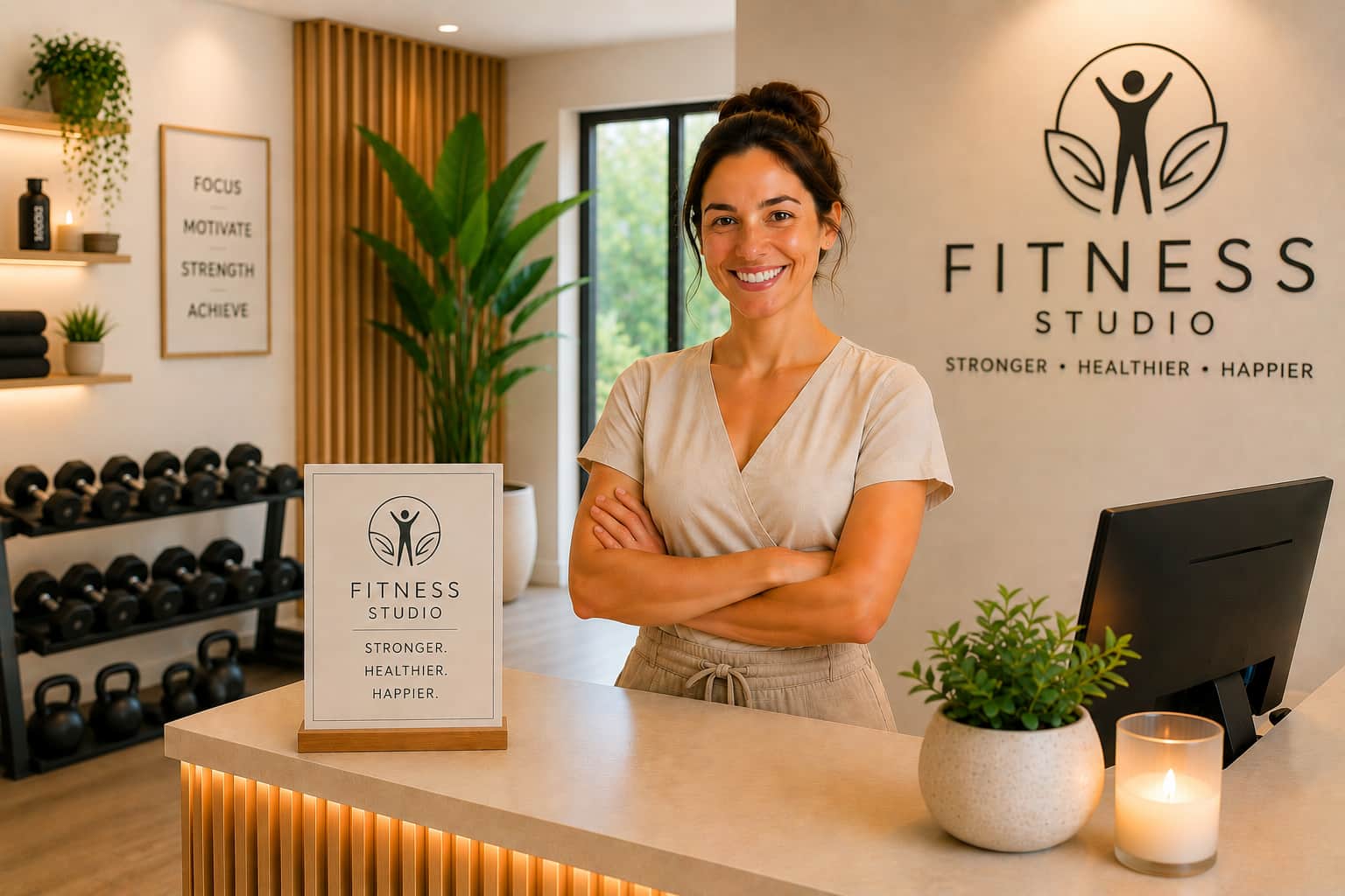 Fitness studio reception — Phoenix Growth Collective fitness studio marketing